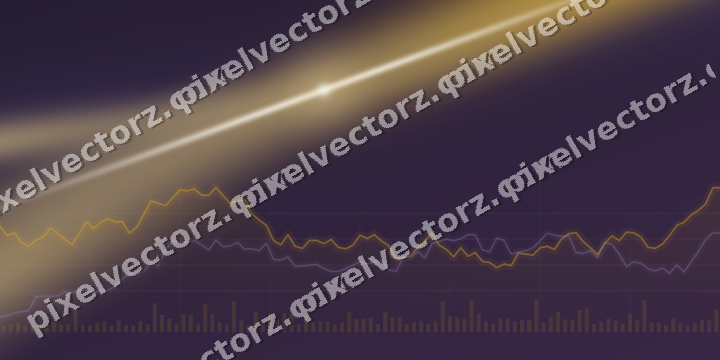 Leuchtender Neon Diagramm Hintergrund in Bernstein und Violett