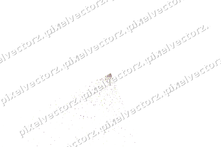 Nahtloser Glitzerfächer aus Sternen und Funken auf transparentem Grund