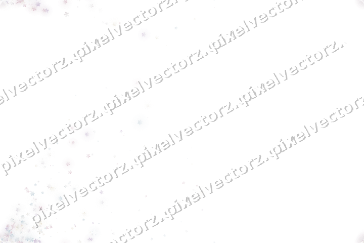 Nahtloser Glitzerfächer aus Sternen und Blüten auf transparentem Grund