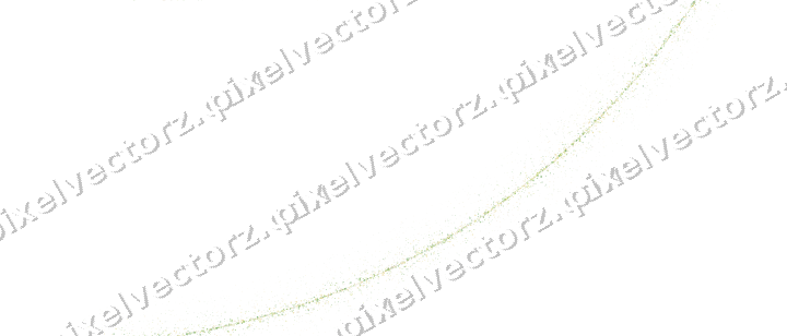 Nahtloser Glitzerbogen in Limette und Gelb auf transparentem Grund