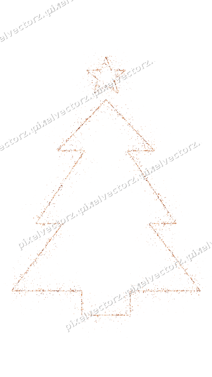 Nahtloser Glitzer-Weihnachtsbaum aus Herzen auf transparentem Grund