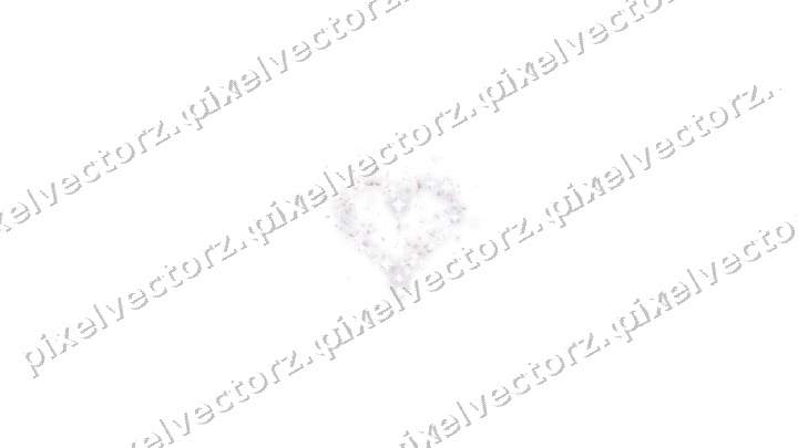 Nahtloses Glitzerherz aus Sternen und Funken auf transparentem Grund