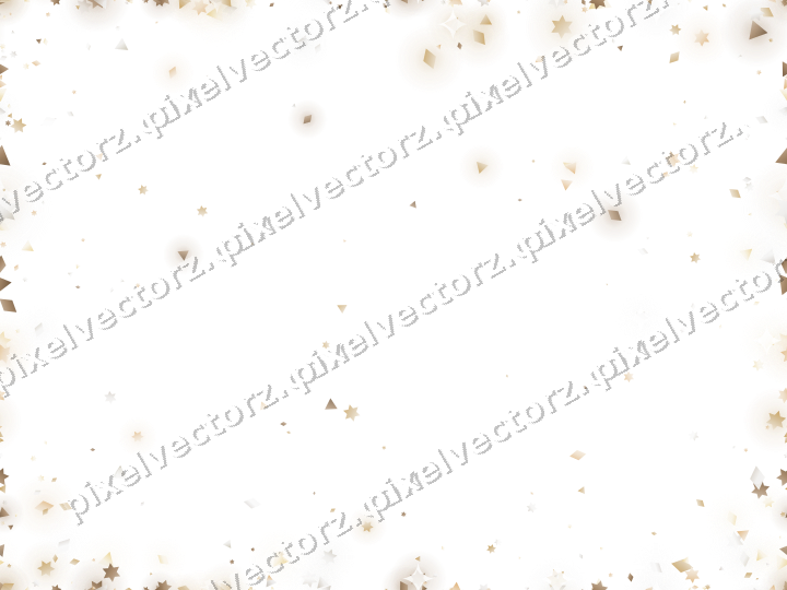 Nahtlose Glitzervignette in Bernstein auf transparentem Grund