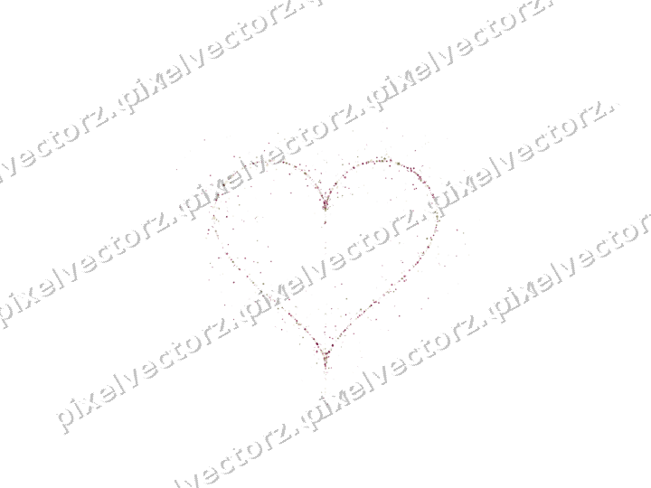 Nahtloses Glitzerherz in Dunkelrosa und Gelb auf transparentem Grund