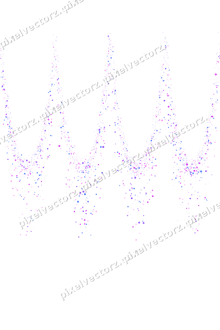 Nahtlose Glitzergirlande aus Punkten auf transparentem Grund
