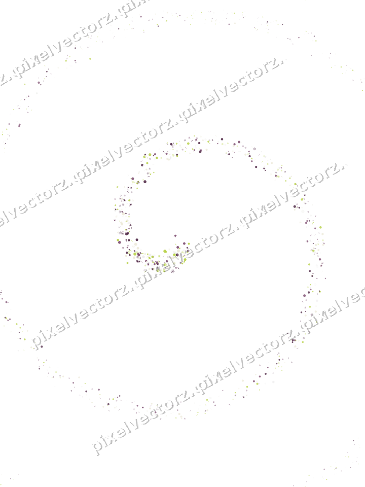 Nahtlose Glitzerspirale in Dunkelmagenta auf transparentem Grund