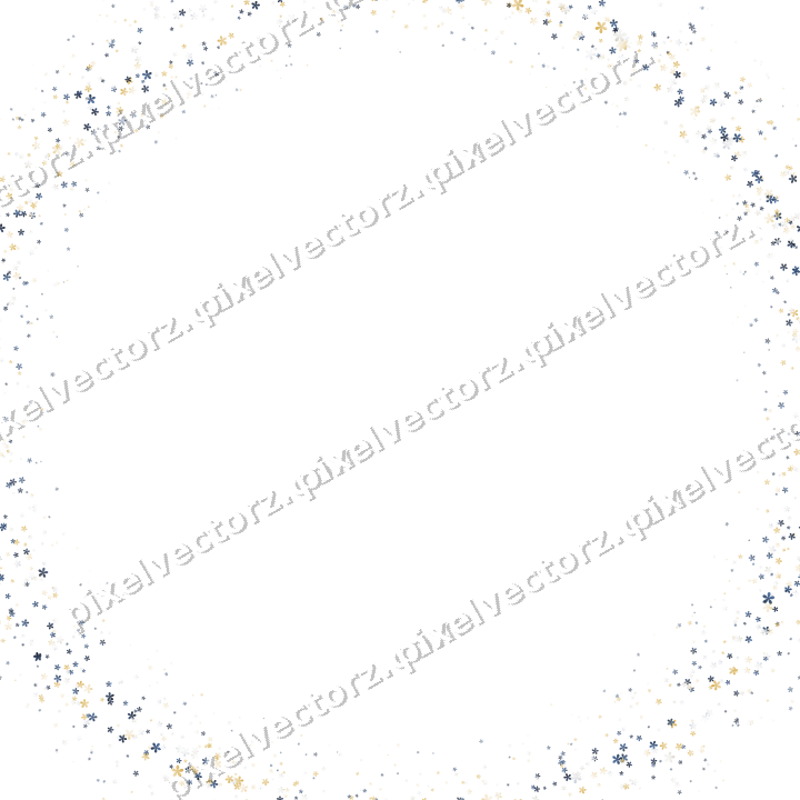 Nahtloser Glitzerkranz aus Blüten auf transparentem Grund