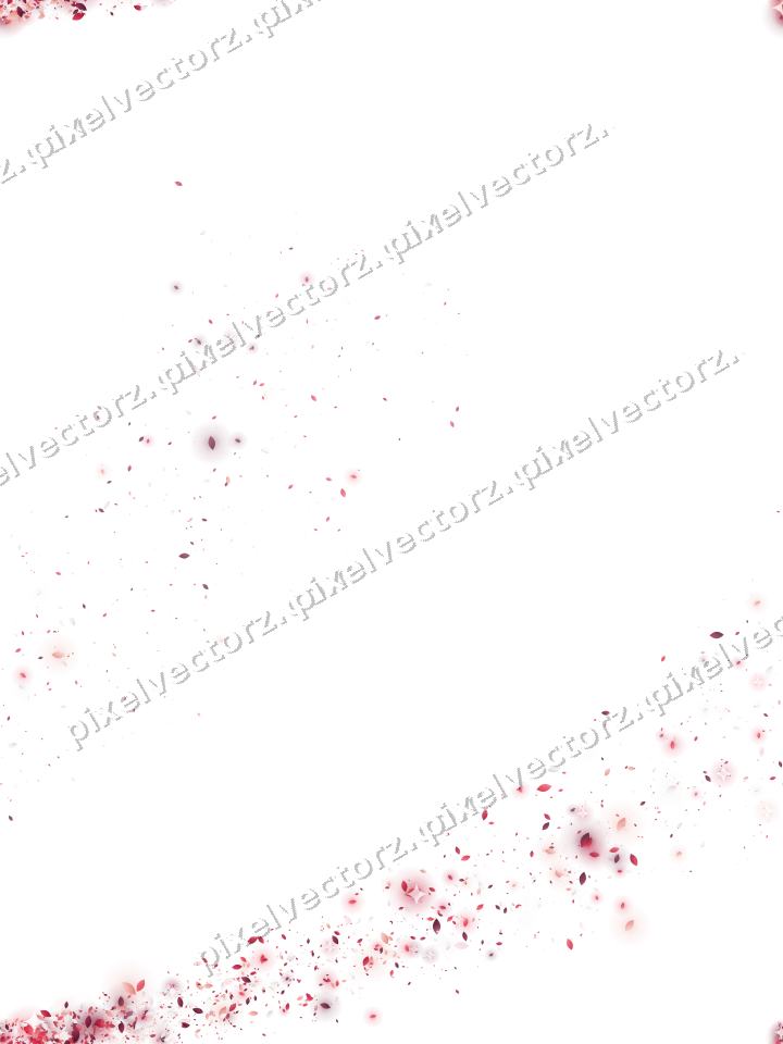 Nahtloser Sternenschweif aus Tropfen in Rosa auf transparentem Grund