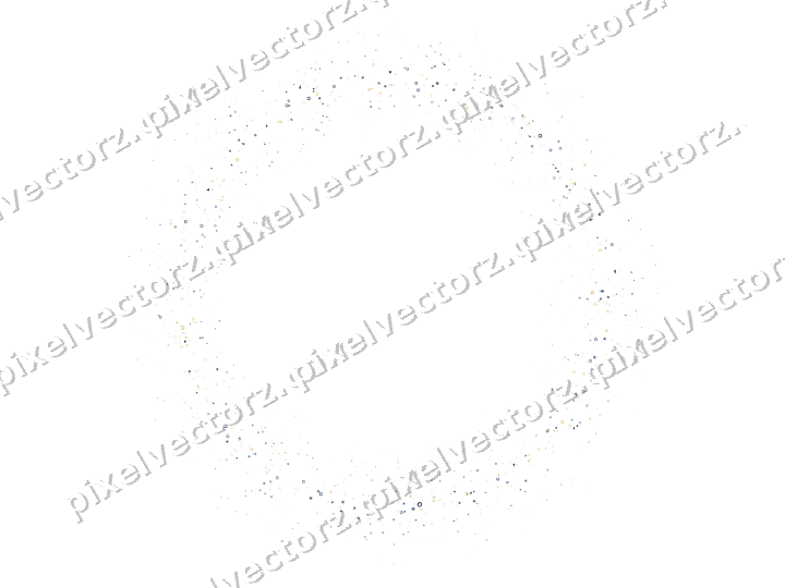 Nahtloser Glitzerkranz in Dunkelblau auf transparentem Grund