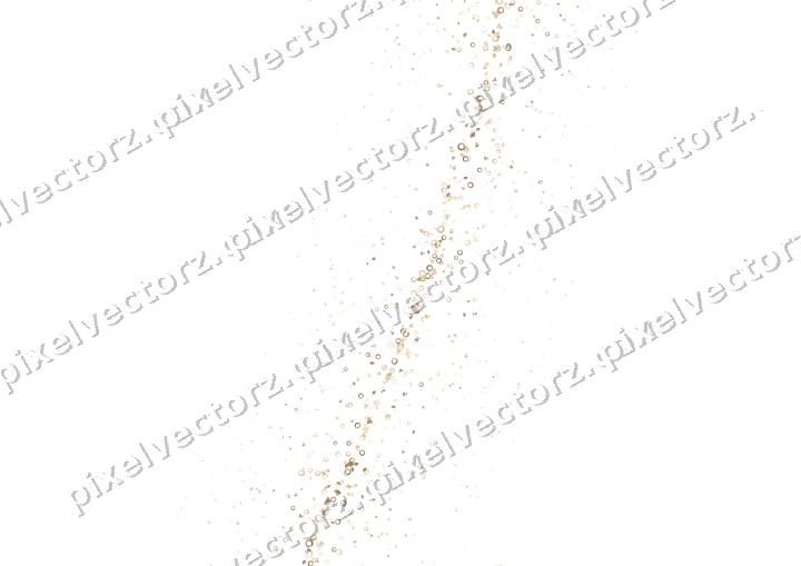 Nahtloser Glitzerbogen in Bernstein auf transparentem Grund