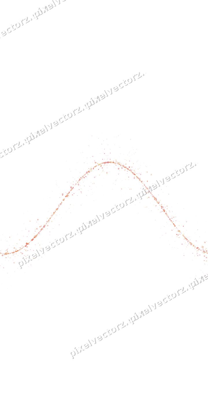 Nahtlose Glitzerwelle aus Ringen und Dreiecken auf transparentem Grund