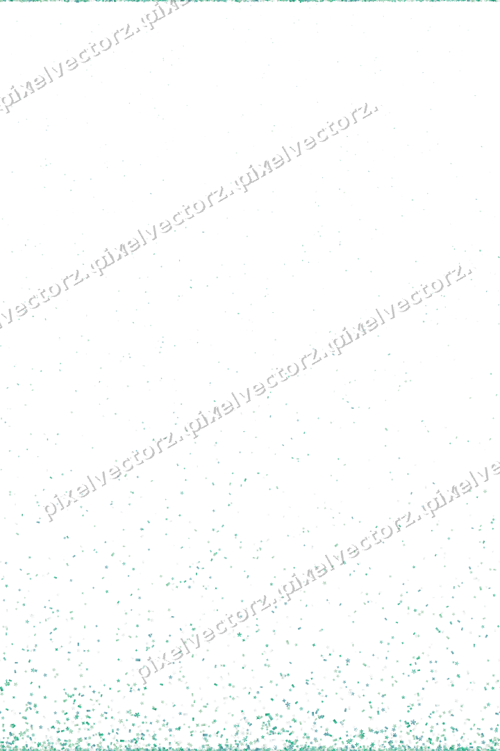 Nahtloser Glitzeraufstieg in Grün und Petrol auf transparentem Grund