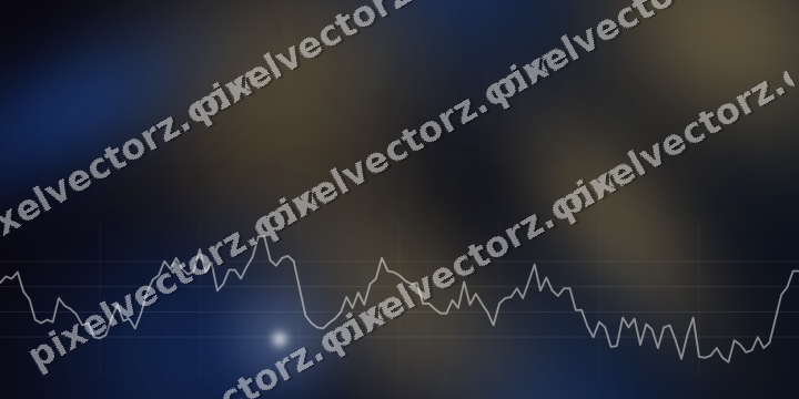 Leuchtender Neon Diagramm Hintergrund in Blau und Bernstein