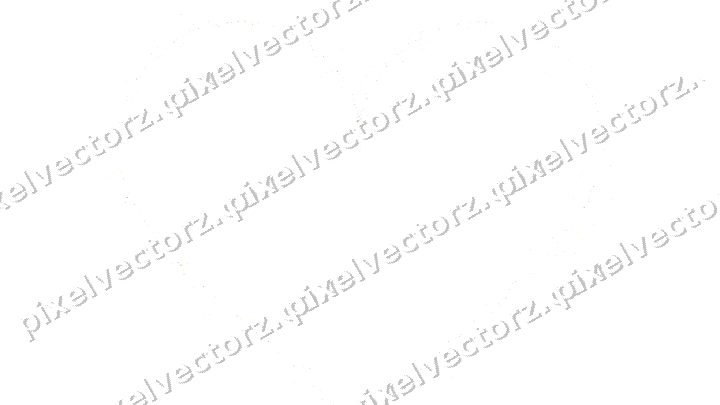 Nahtloses Glitzerherz aus Sternen in Gelb auf transparentem Grund