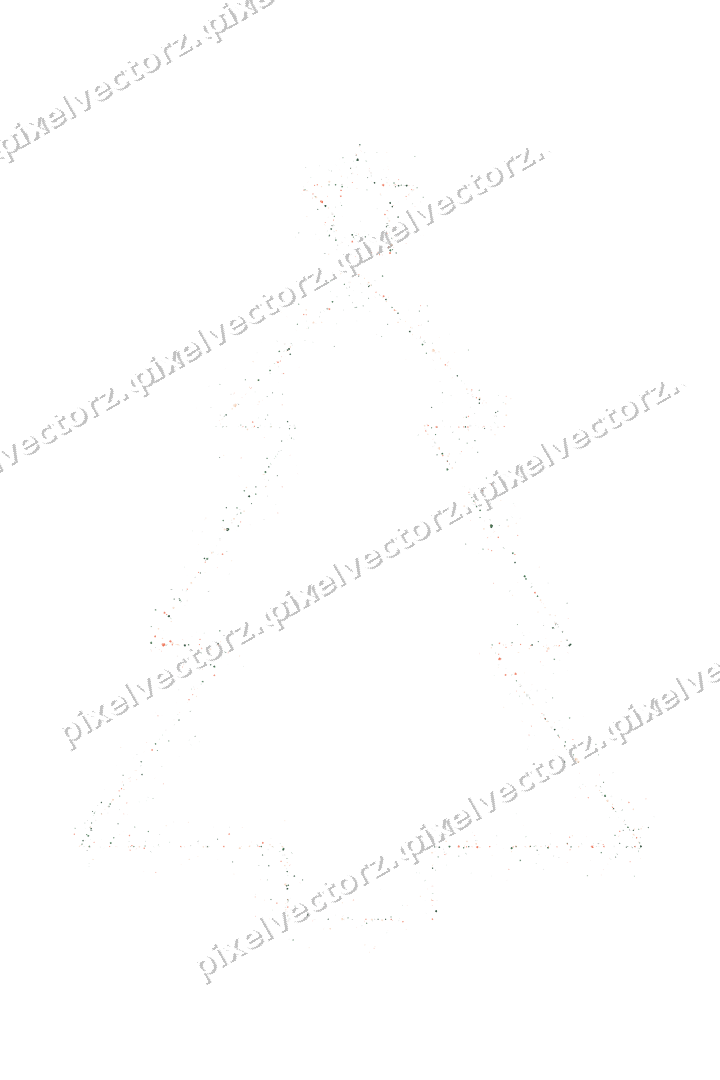 Nahtloser Glitzer-Weihnachtsbaum in Dunkelgrün auf transparentem Grund