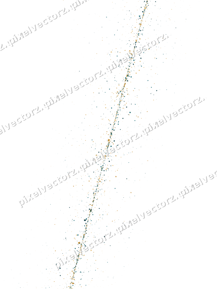 Nahtloses Glitzerband aus Funken und Herzen auf transparentem Grund