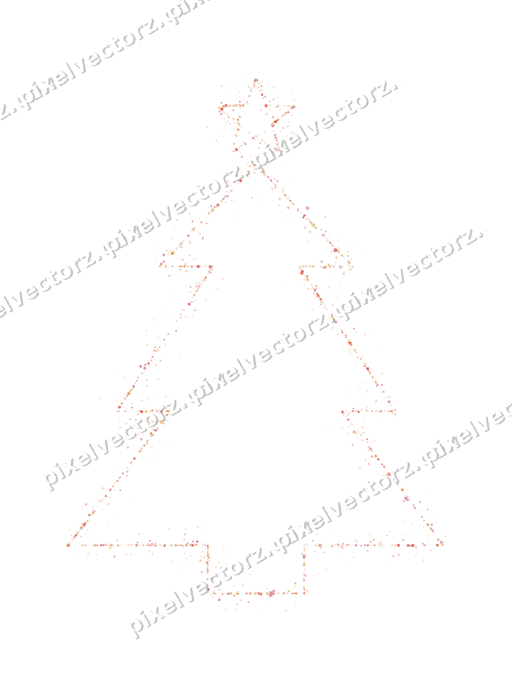 Nahtloser Glitzer-Weihnachtsbaum in Rot auf transparentem Grund
