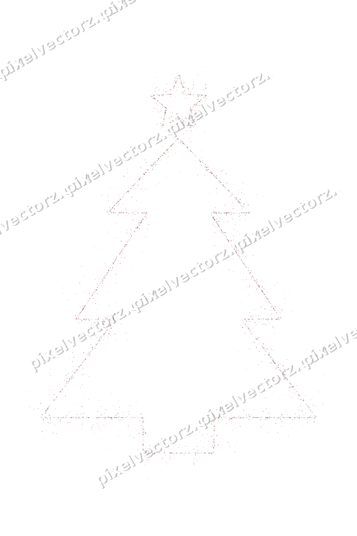 Nahtloser Glitzer-Weihnachtsbaum in Dunkelrosa auf transparentem Grund