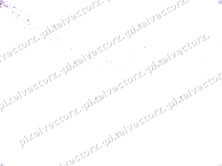Nahtloser Sternenschweif in Violett auf transparentem Grund
