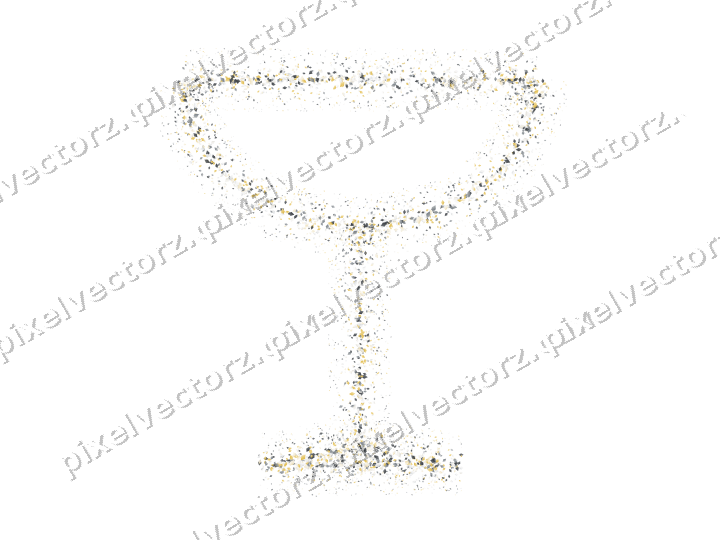 Nahtlose Glitzer-Sektschale aus Rauten auf transparentem Grund