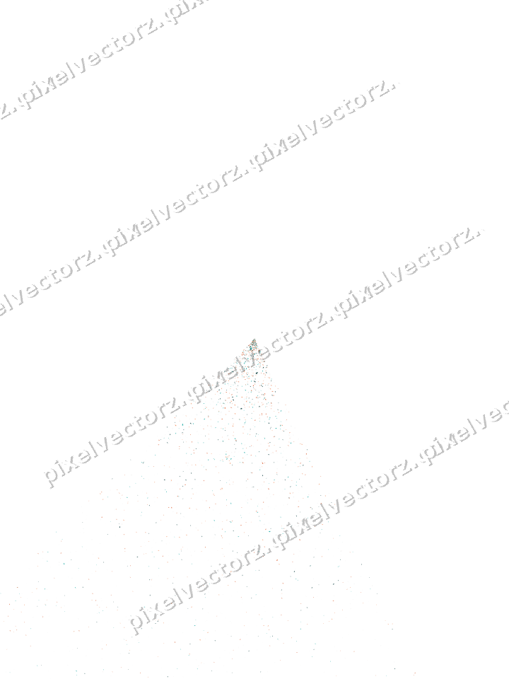 Nahtloser Glitzerfächer aus Weihnachtsbäumen auf transparentem Grund