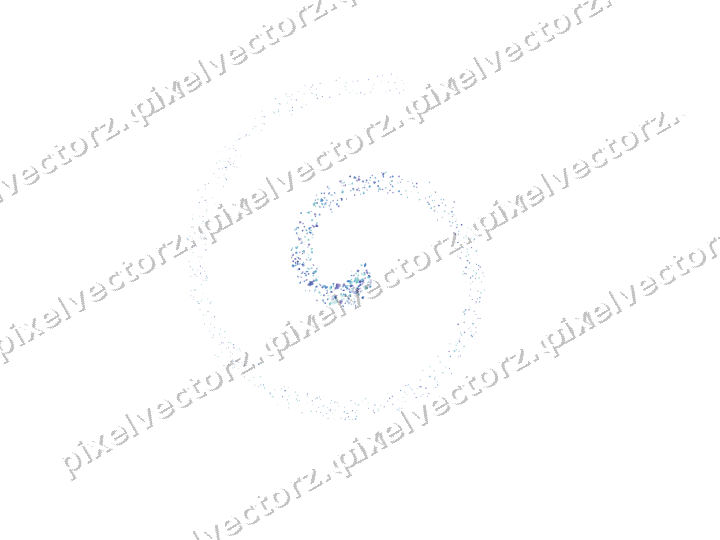 Nahtlose Glitzerspirale aus Funken und Herzen auf transparentem Grund