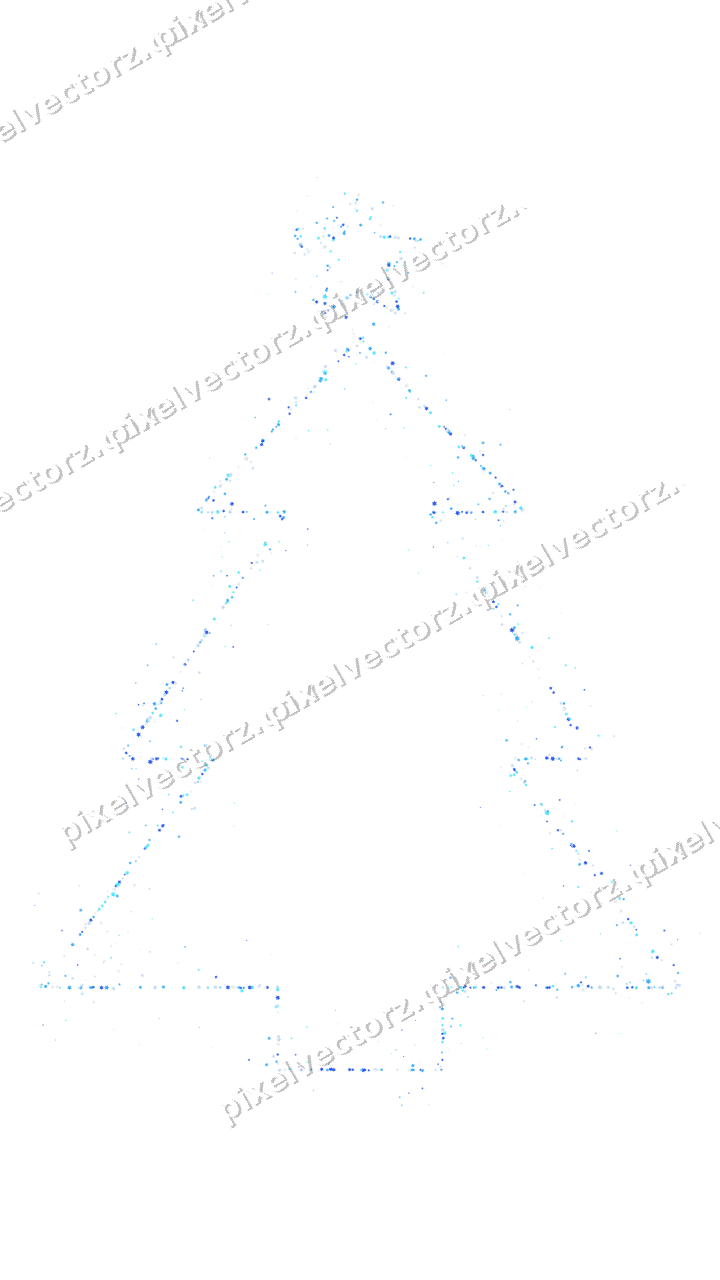Nahtloser Glitzer-Weihnachtsbaum aus Sternen auf transparentem Grund