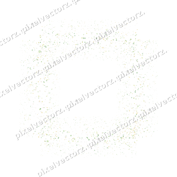 Nahtloser Glitzerrahmen in Limette und Gelb auf transparentem Grund