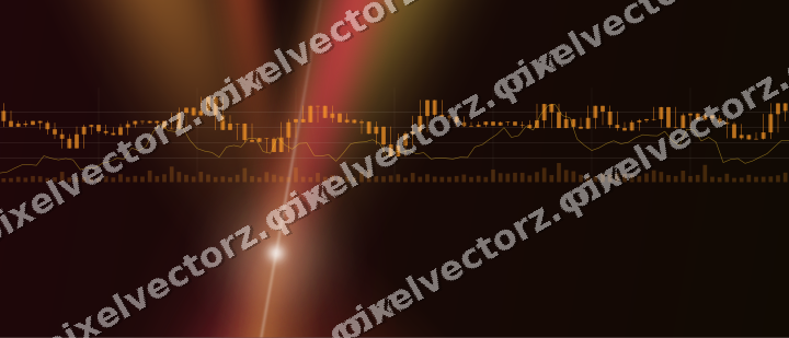Leuchtender Neon Diagramm Hintergrund in Orange und Bernstein