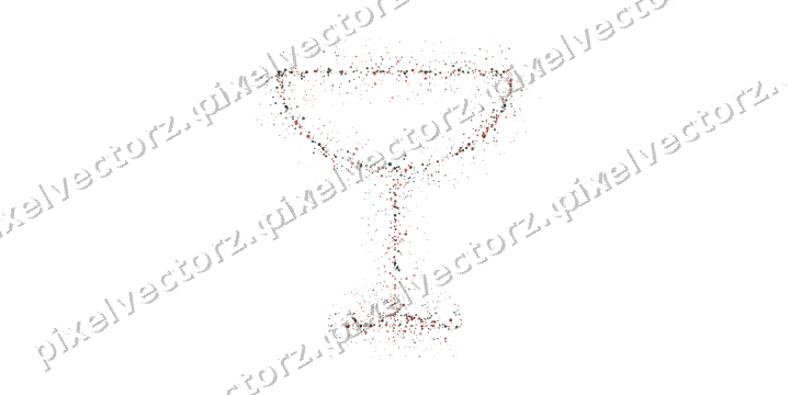 Nahtlose Glitzer-Sektschale in Dunkelrot auf transparentem Grund