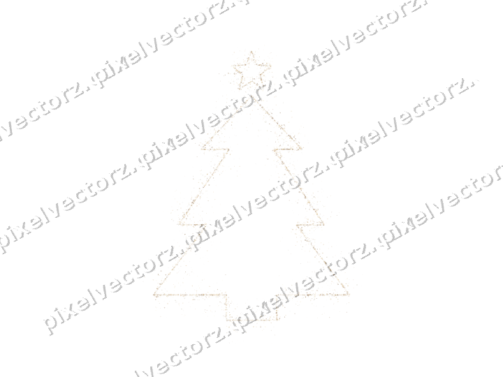 Nahtloser Glitzer-Weihnachtsbaum in Bernstein auf transparentem Grund