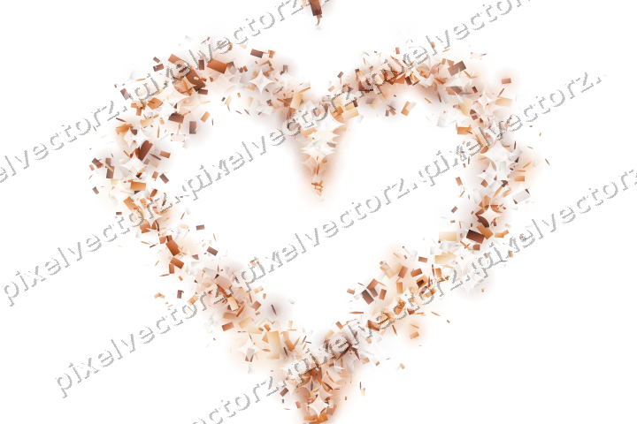 Nahtloses Glitzerherz auf transparentem Grund