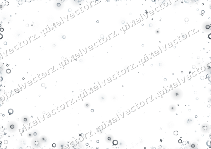 Nahtlose Glitzervignette aus Funken und Ringen auf transparentem Grund