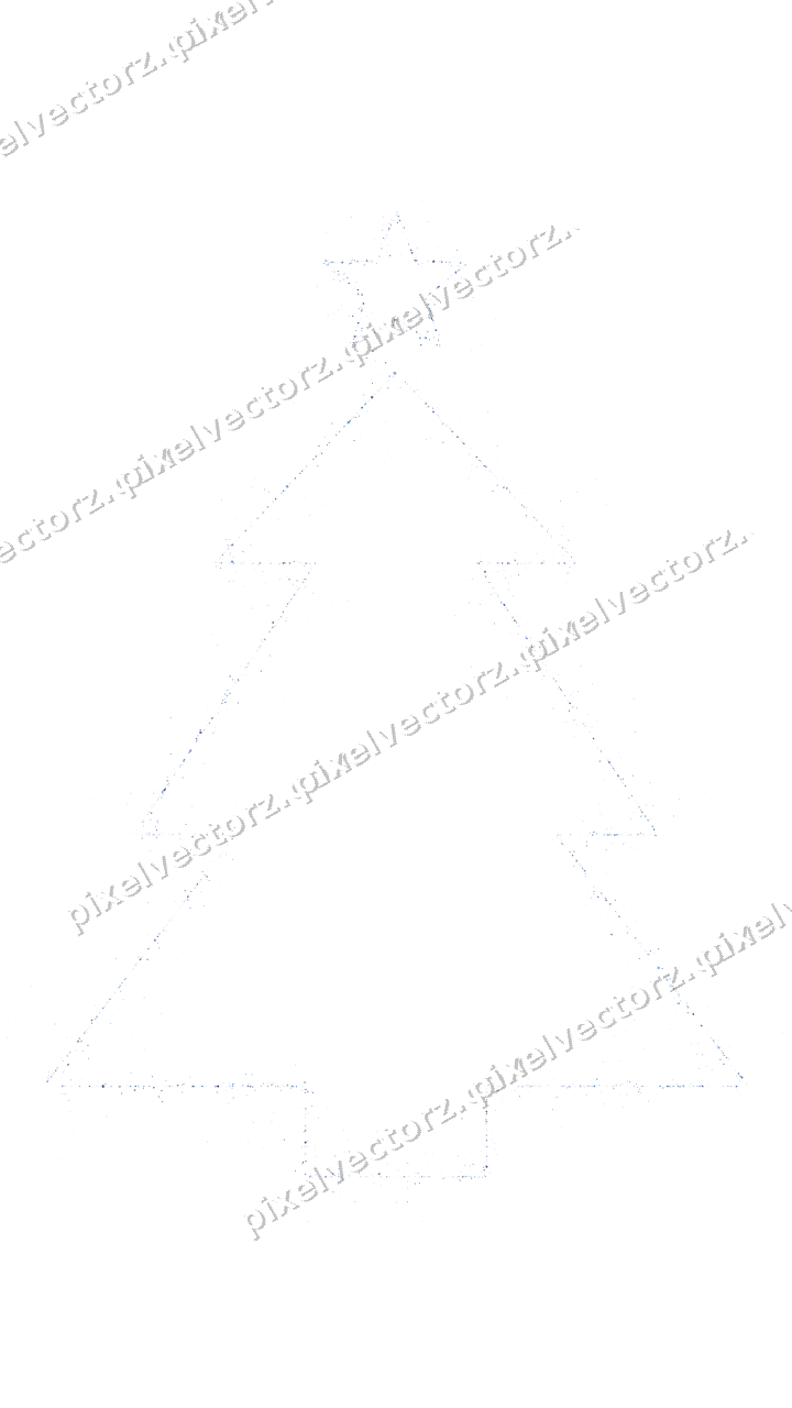 Nahtloser Glitzer-Weihnachtsbaum in Blau auf transparentem Grund