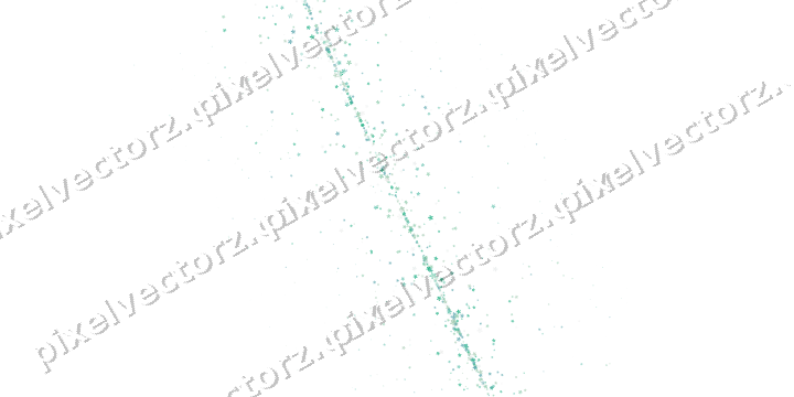Nahtloses Glitzerband aus Blüten in Grün auf transparentem Grund