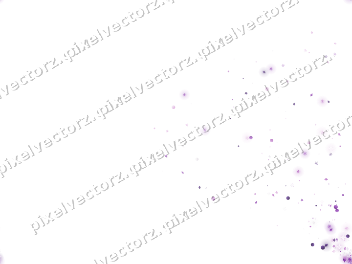 Nahtloser Glitzerfächer in Violett auf transparentem Grund