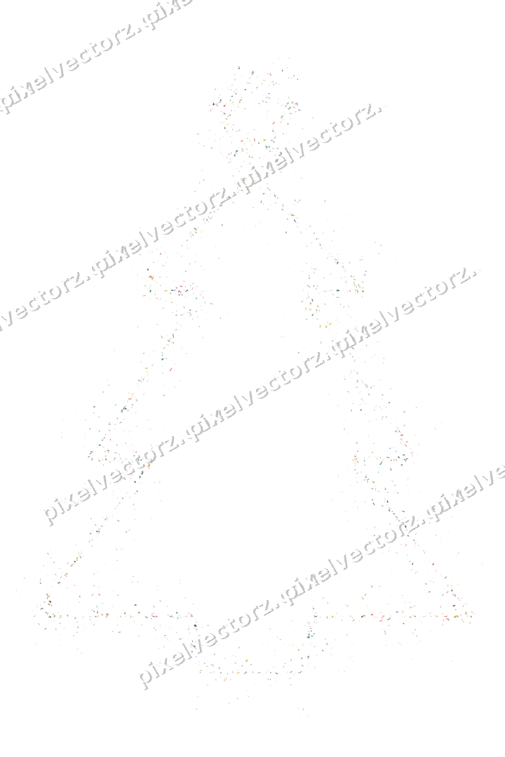 Nahtloser Glitzer-Weihnachtsbaum in Bernstein auf transparentem Grund