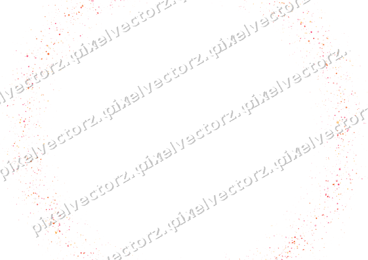 Nahtloser Glitzerkranz in Rot und Orange auf transparentem Grund