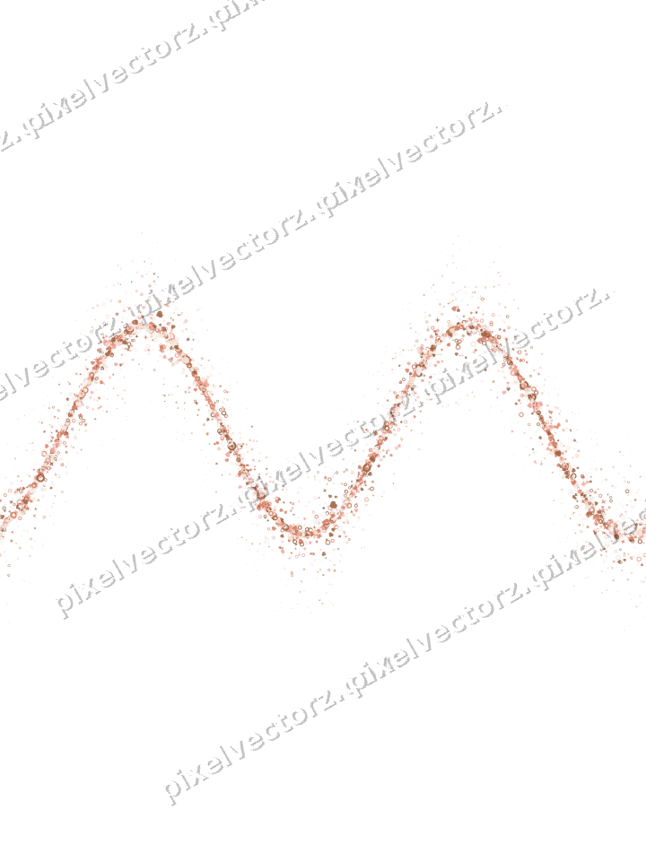 Nahtlose Glitzerwelle aus Sternen und Herzen auf transparentem Grund