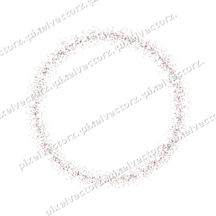 Nahtloser Glitzerkranz in Dunkelrosa und Gelb auf transparentem Grund