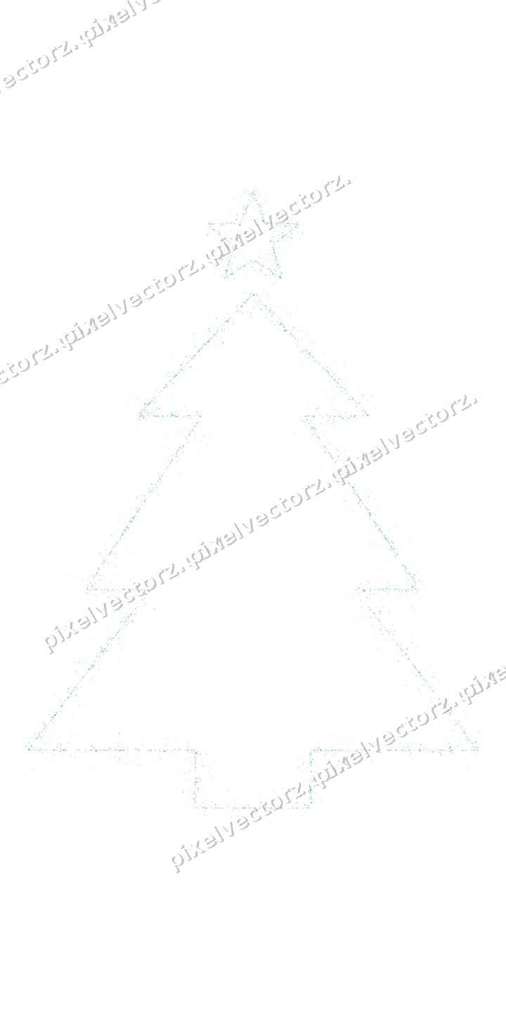 Nahtloser Glitzer-Weihnachtsbaum in Grün auf transparentem Grund