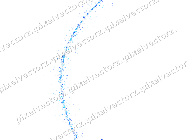 Nahtloser Glitzerbogen in Türkis und Blau auf transparentem Grund