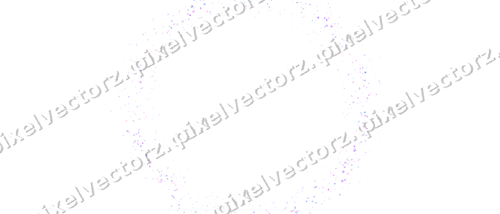 Nahtloser Glitzerkranz in Violett und Blau auf transparentem Grund