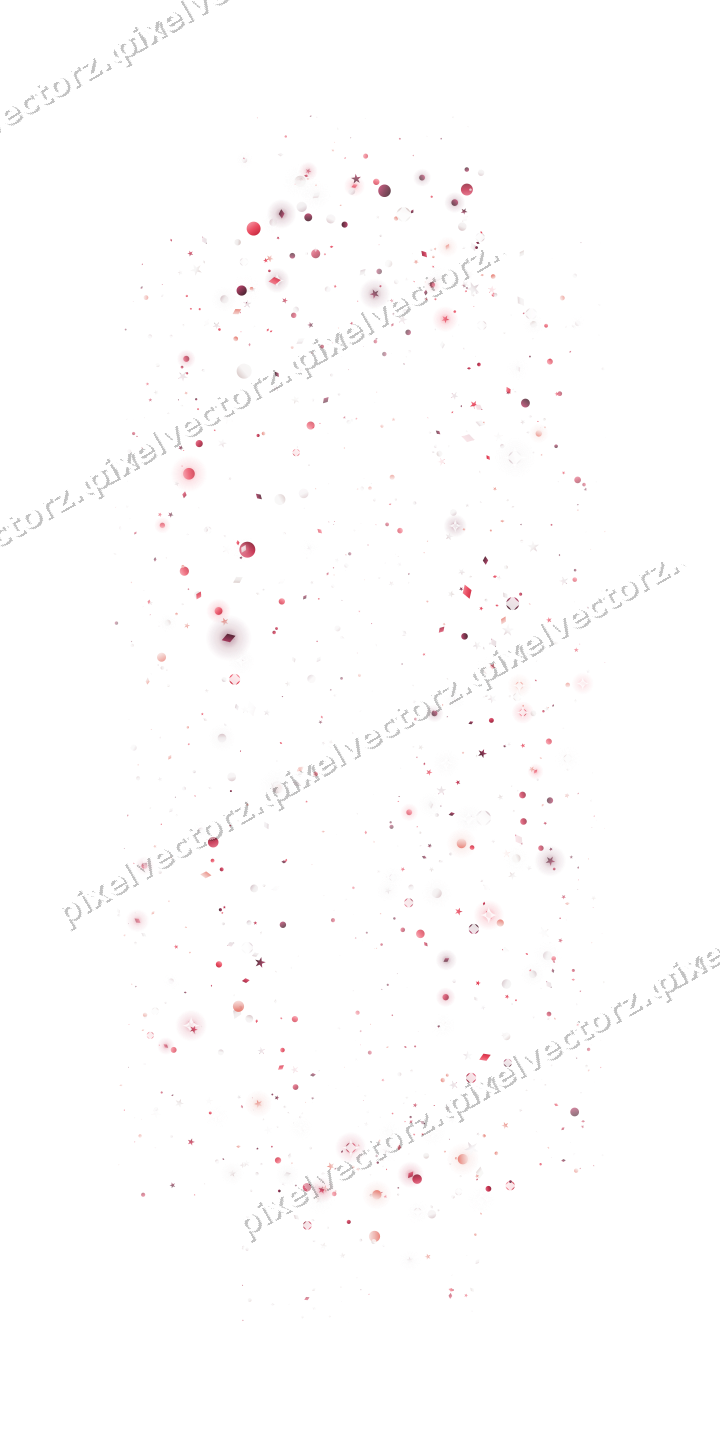 Nahtloser Glitzerrahmen in Rosa und Rot auf transparentem Grund