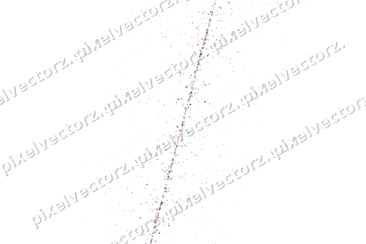 Nahtloses Glitzerband in Orange und Türkis auf transparentem Grund