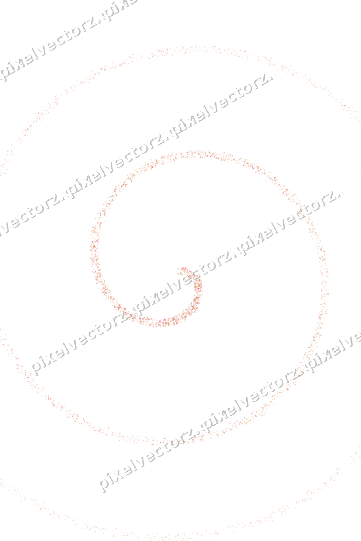Nahtlose Glitzerspirale in Rot und Orange auf transparentem Grund