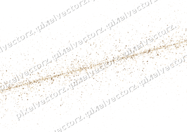 Nahtloses Glitzerband in Bernstein auf transparentem Grund