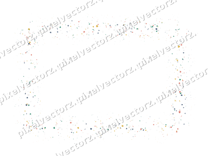 Nahtloser Glitzerrahmen in Bernstein und Grün auf transparentem Grund