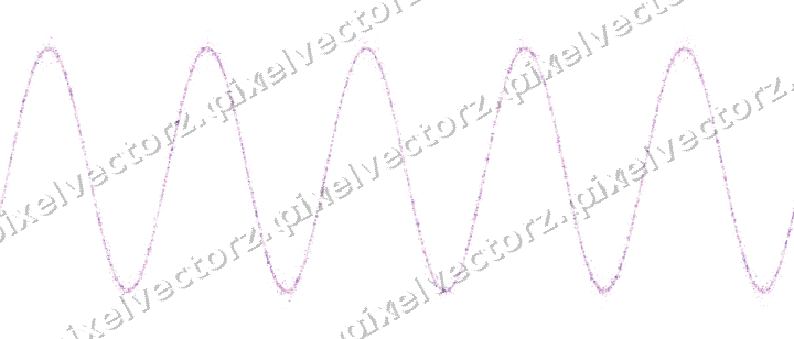 Nahtlose Glitzerwelle in Magenta und Violett auf transparentem Grund