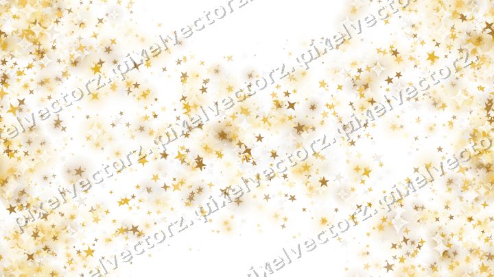 Nahtloser Glitzerkranz aus Sternen auf transparentem Grund